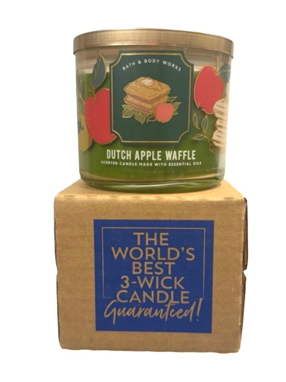 Dutch Apple Waffle Candle